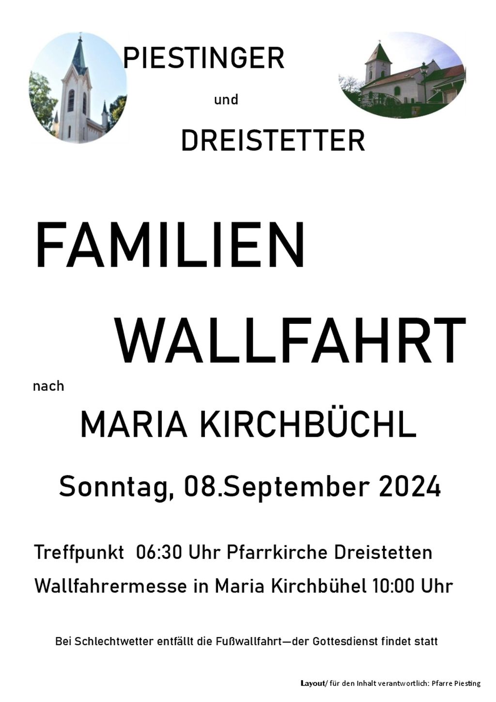 Familien Wallfahrt