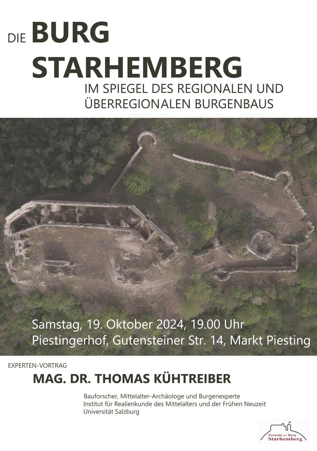 Vortrag Burg Starhemberg – regionaler und überregionaler Burgenbau